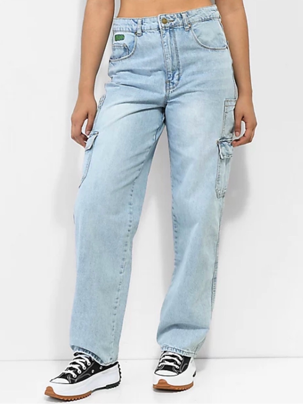 Empyre Tori Light Wash Cargo Skate Jeans